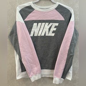 Nike Women’s Sweatshirt- Size Medium M - Pink White Gray